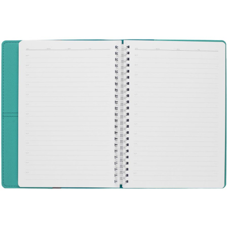 Ежедневник Spring Touch, недатированный, бирюзовый