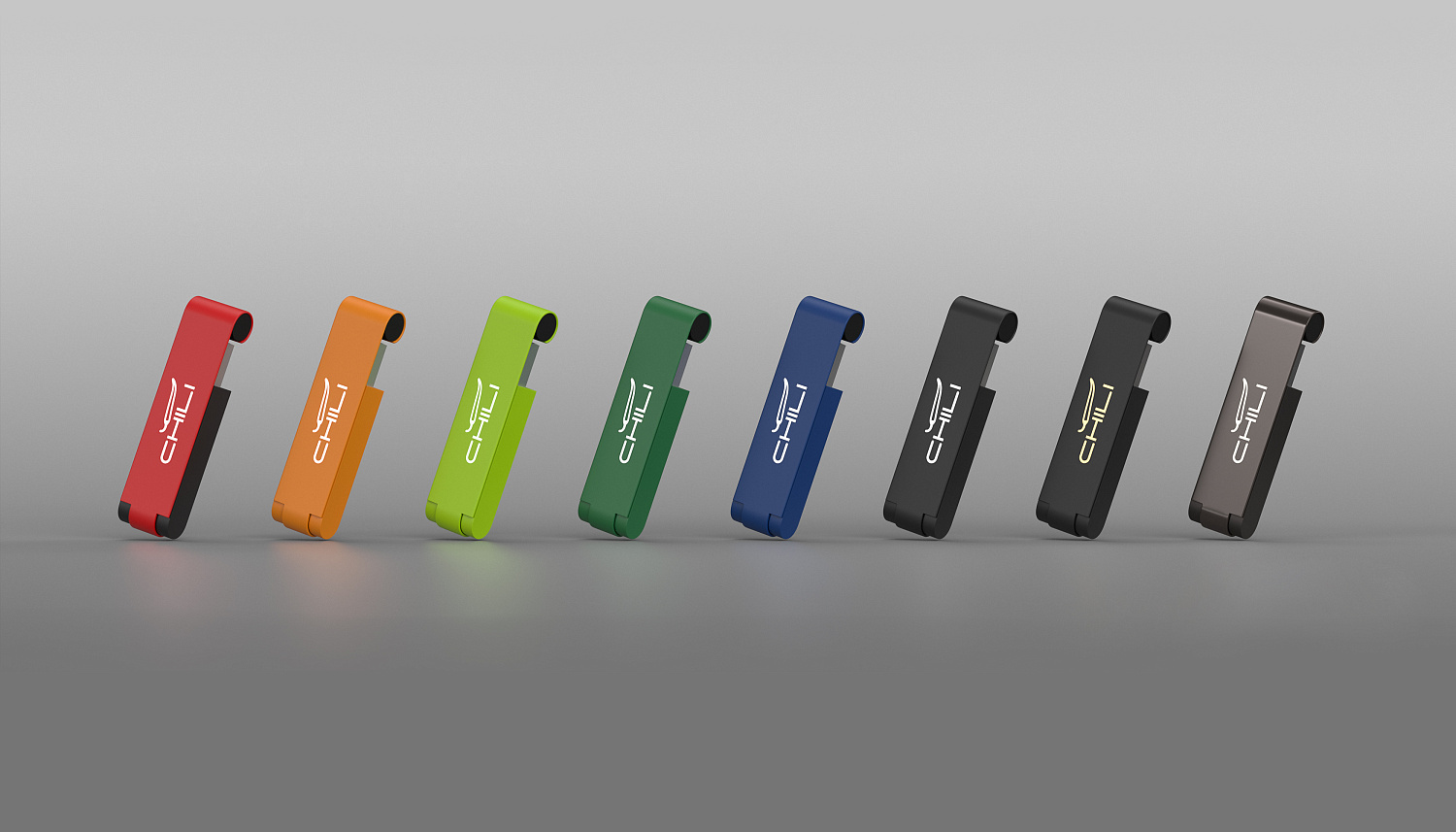 Флеш-карта "Case", объем памяти 16GB, черный/золото, покрытие soft touch