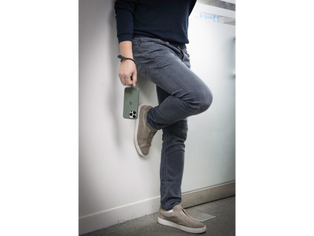 Ремешок-держатель для телефона с зарядным кабелем USB-C - USB-C Lany Wristband Charge Eco, серый