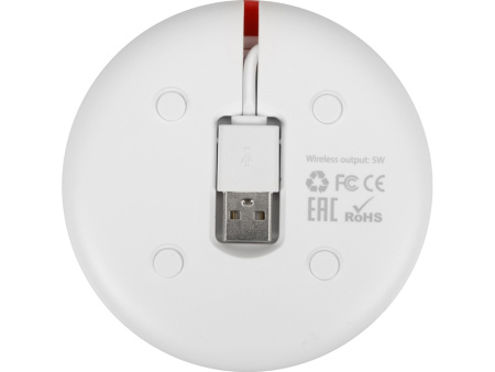 Беспроводное зарядное устройство Disc со встроенным кабелем 2 в 1 Беспроводное зарядное устройство Disc со встроенным кабелем 2 в 1