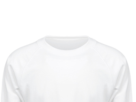 Свитшот оверсайз с рукавом реглан Belgrade, унисекс, белый