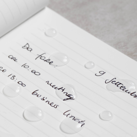 Блокнот линованный Pininfarina из каменной бумаги в мягкой обложке, А5, белый