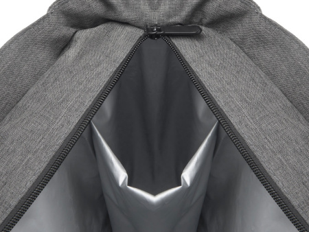 Сумка-холодильник Fabrizio со штопором, серый/черный