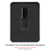 Футляр Кристалл для флеш накопителя металлический, размер 11,5*8,5 см, серебристый