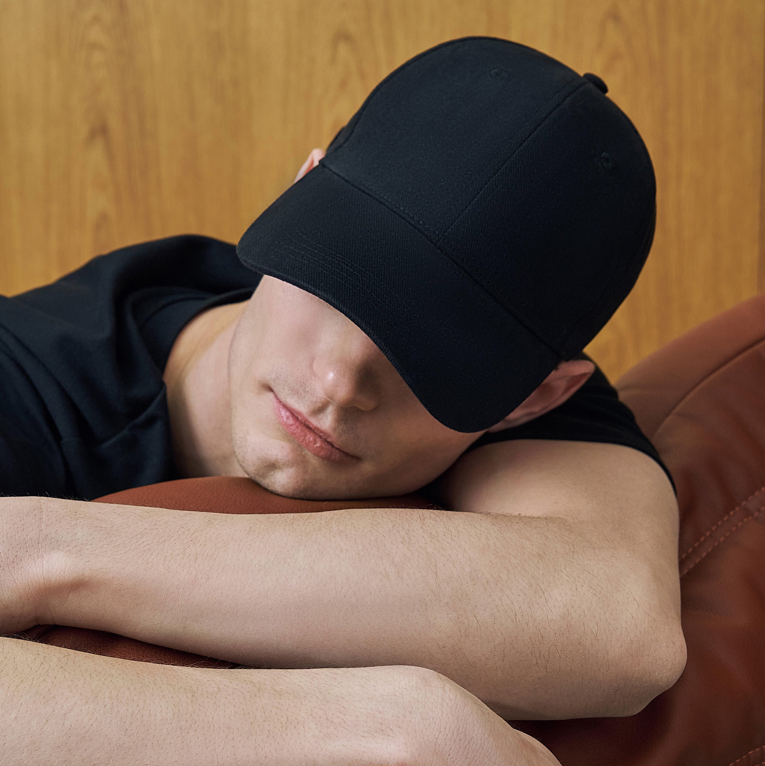 Бейсболка Аксис, 6 клиньев, черный