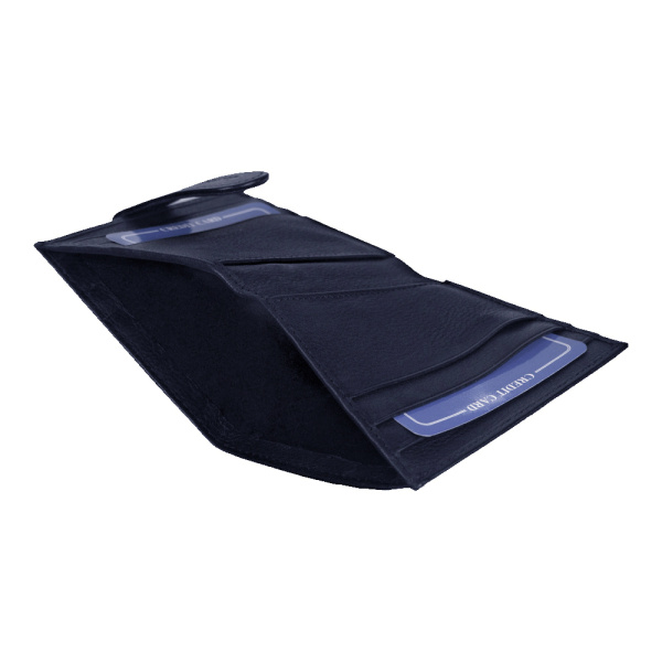 Держатель банковских карт Leather Road, тёмно-синий