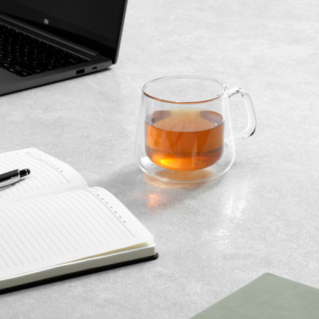 Кружка стеклянная с двойными стенками Дольче (Dolce)