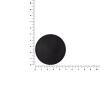 Лейбл из ПВХ Dzeta Round, L, черный