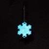 Пешеходный светоотражатель с цепочкой «Снежинка», синий