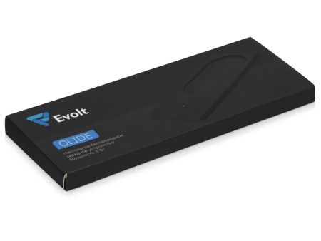 Беспроводное настольное зарядное устройство Glide с подсветкой, софт тач Беспроводное настольное зарядное устройство Glide с подсветкой, софт тач