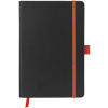 Блокнот ColorNote Black, твердая обложка A5, 80 листов, черный с оранжевым