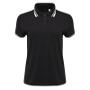 New Gen Рубашка поло женская черная комбинированная 3XL
