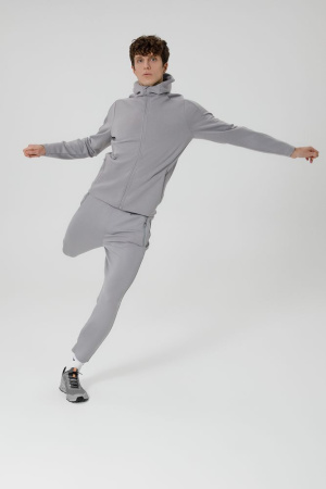 Куртка с капюшоном унисекс Begi, серая, размер XXL