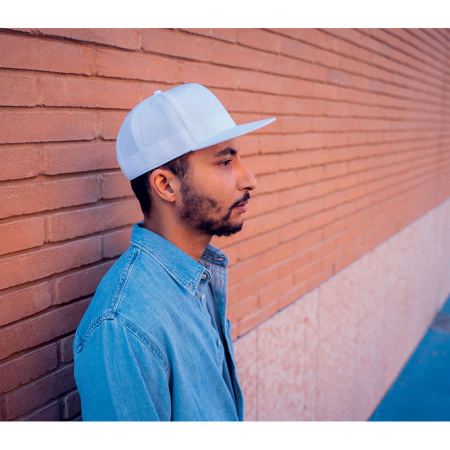 Бейсболка JAMES,6 клиньев,плоский козырек,ПВС застежка