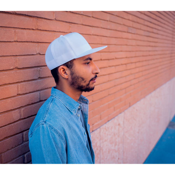 Бейсболка JAMES,6 клиньев,плоский козырек,ПВС застежка