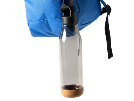 Бутылка Basti с пластиковым корпусом и пробковым дном, черный