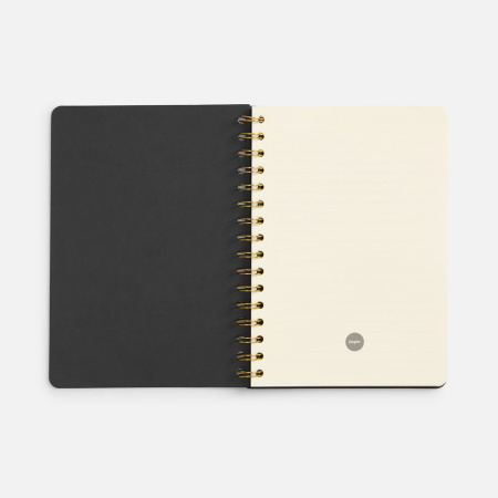 Ежедневник Spiral, недатированный, черный