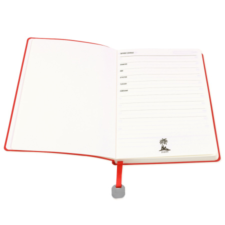 Ежедневник A5 недатированный Farfalla в мягком переплёте, красный