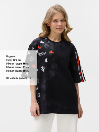 Футболка мужская оверсайз Originelli Terry с полной запечаткой на заказ, размер XXL
