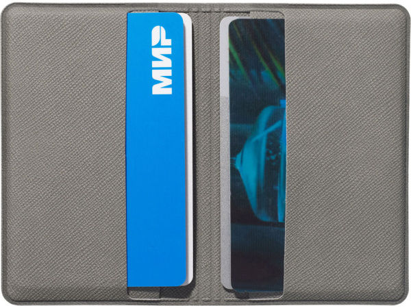 Футляр-книжка на 4-е карты с RFID Favor, серый