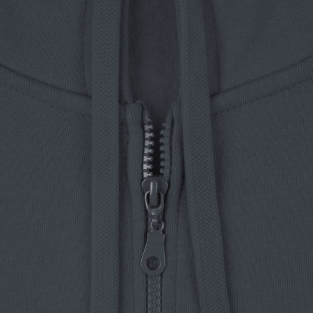 Толстовка на молнии с капюшоном Siverga Heavy 2.0, темно-серая (графит), размер XS