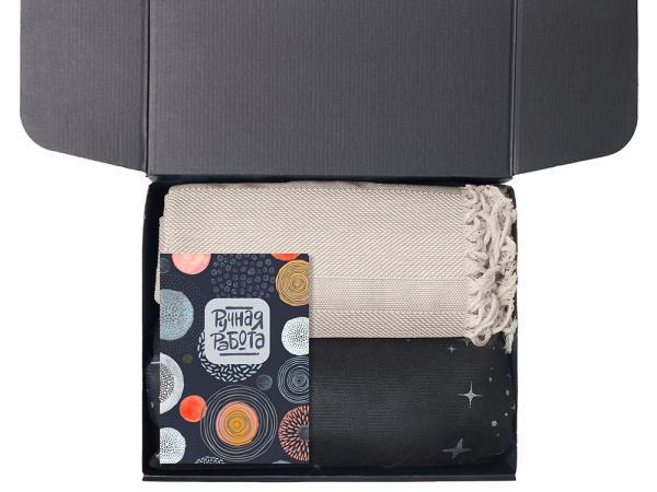 Подарочный набор Re:y. Haven  с пледом, кружкой и чаем