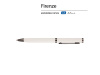 Ручка Firenze шариковая автоматическая софт-тач, белая