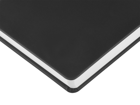 Ежедневник с каменной бумагой недатированный А5 Carrara, черный