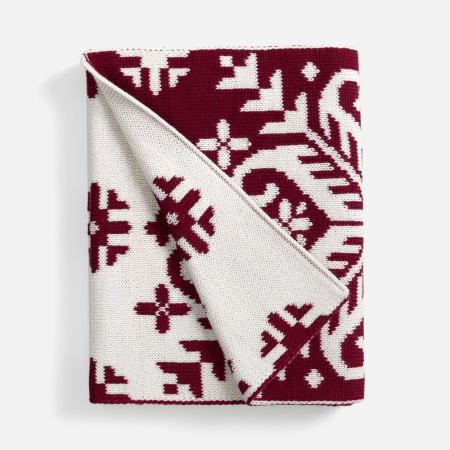 Шарф Wintertude L, красный с белым