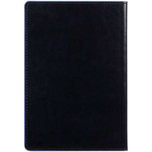 Ежедневник Alanis, недатированный, черный с синим