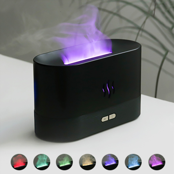 Светодиодный USB увлажнитель-ароматизатор Flame RGB, белый