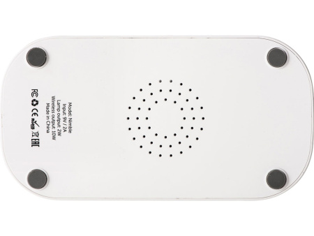 Настольный светильник с беспроводной зарядкой Nimble, 10 Вт (Р) Настольный светильник с беспроводной зарядкой Nimble, 10 Вт (Р)