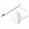 Пластиковая шариковая ручка на подставке Гриф, белый