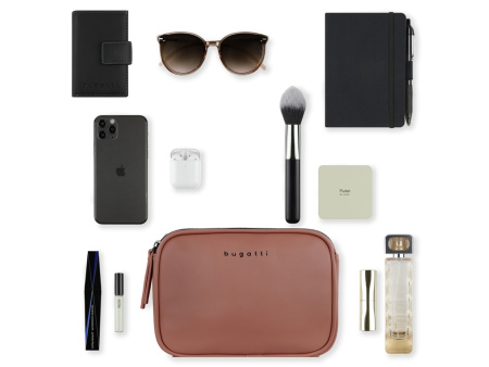 Сумка кросс-боди женская BUGATTI АЛМАТА | ALMATA, абрикосовая, полиуретан, 21,5х6х15 см