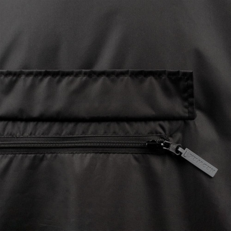 Дождевик-анорак Hard Work, укороченный, черный, единый размер