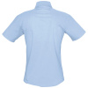 Рубашка женская с коротким рукавом Elite голубая, размер 3XL