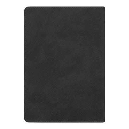 Ежедневник Flexy Tenero Suede A5, черный, недатированный, в гибкой обложке с петлей для ручки