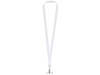 Ланъярд 2 см под сублимацию с трендовым карабином и металлическим держателем для телефона, серебристый