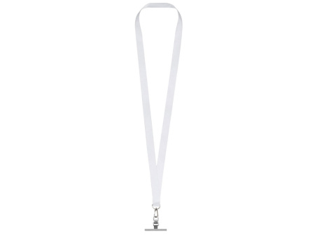 Ланъярд 2 см под сублимацию с трендовым карабином и металлическим держателем для телефона, серебристый