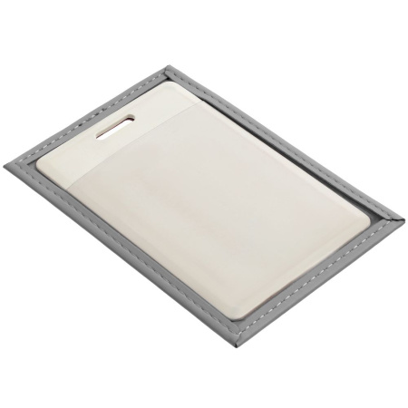 Чехол для пропуска Shall, серый Чехол для пропуска Shall, серый