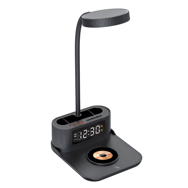 Лампа-органайзер Crolly c беспроводной зарядкой 15W, черный