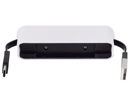 USB-хаб Hubix с коннектором 2-в-1 USB-C и USB-A, 2.0, белый USB-хаб Hubix с коннектором 2-в-1 USB-C и USB-A, 2.0, белый