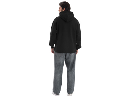 Худи оверсайз Alpha.01 унисекс, черный