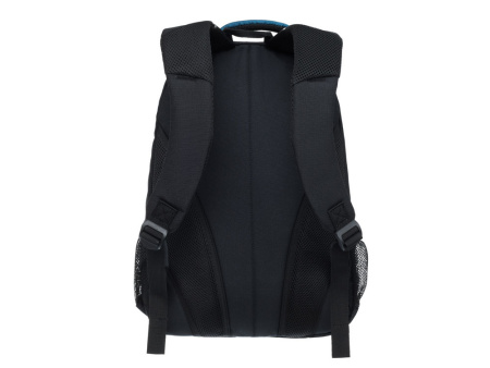 Рюкзак TORBER РАКЕТА с отделением для ноутбука 15.6, чёрный/синий, нейлон, 32 х 14 х 50 см, 22л