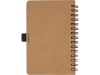 Блокнот Cobble на пружине, формат A6, изготовленный из переработанного картона, с листами из каменной бумаги, натуральный