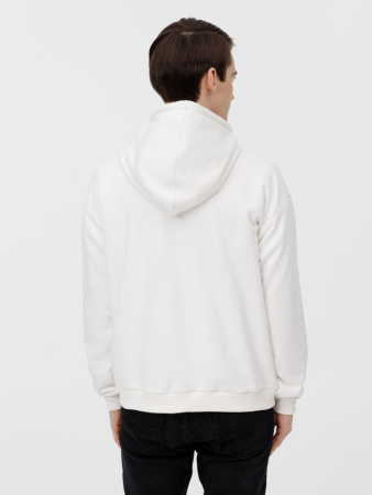 Толстовка унисекс оверсайз на молнии Zippy Terry, белая, размер XS/S