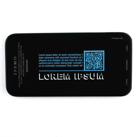 Внешний аккумулятор Uniscend All Day Compact 10000 мАч, черный