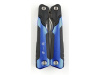 Мультитул Stinger, 104x45 мм, 15 функций, сталь/пластик, сине-чёрный, в комплекте нейлоновый чехол