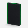 Ежедневник Nice Twice, недатированный, черный с ярко-зеленым