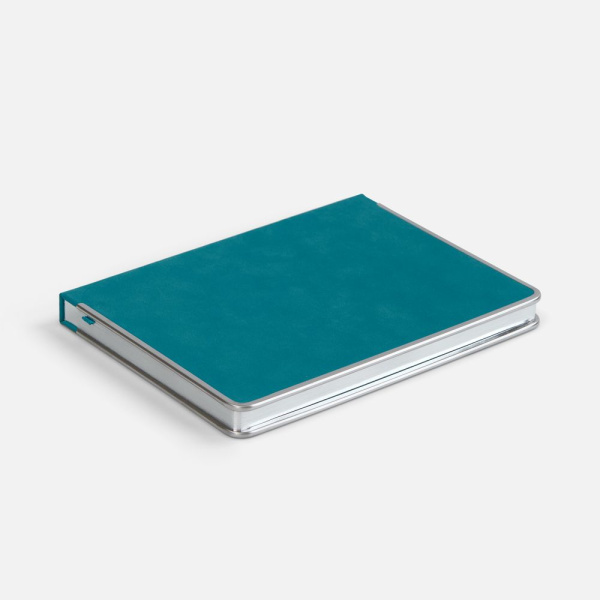 Ежедневник Metal Frame на заказ, датированный, бирюзовый